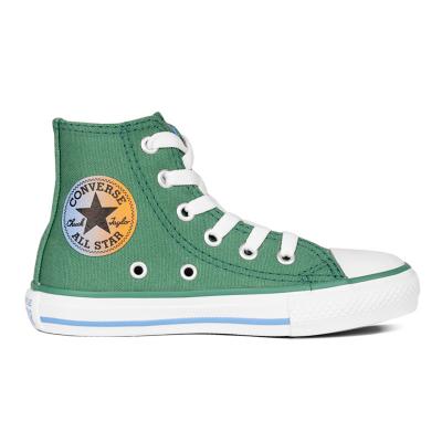 Kids green cheap converse high tops