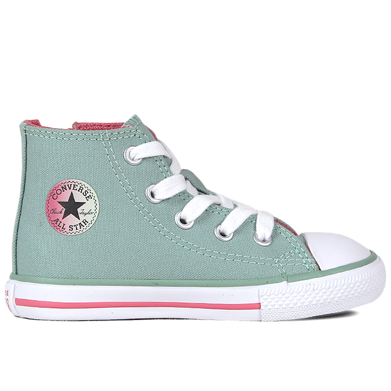 CHUCK TAYLOR ALL STAR SIDE ZIP HI VERDE/MELANCIA