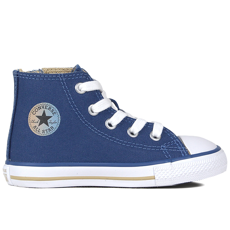 CHUCK TAYLOR ALL STAR SIDE ZIP HI AZUL/CAQUI FOSCO