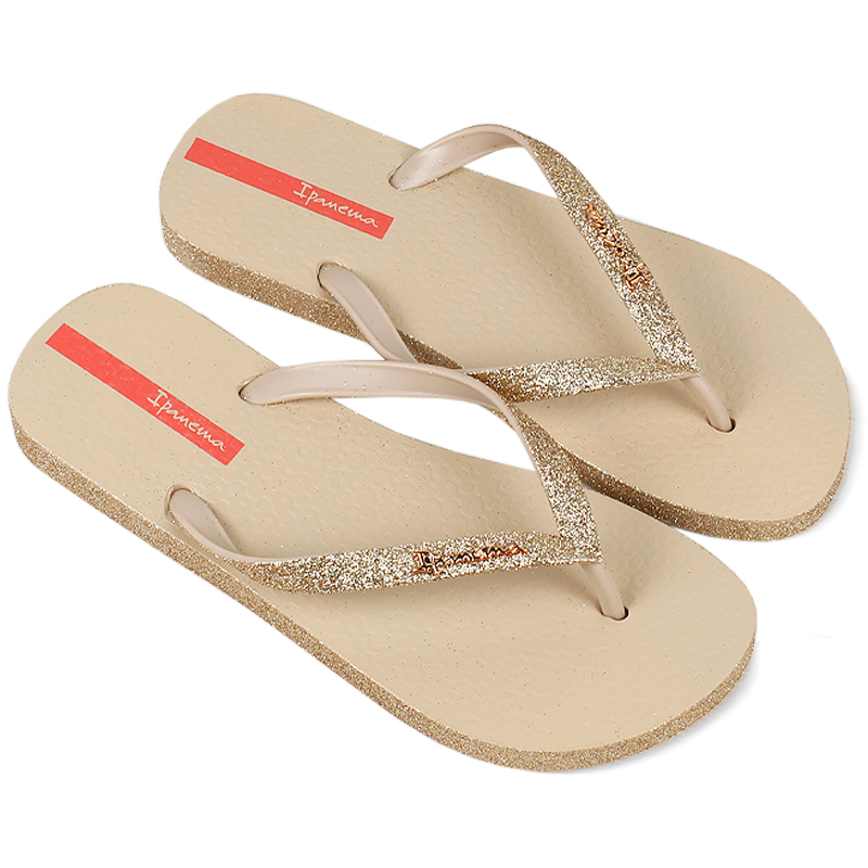 CHINELO MAXI GLOW BEGE GLITTER