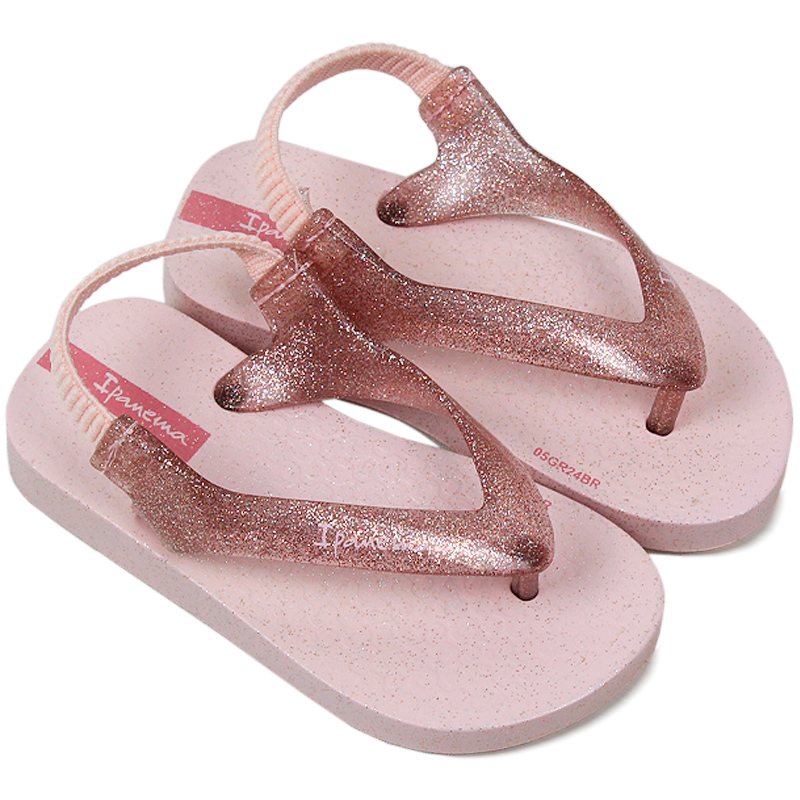 CHINELO GLITTER BABY ROSA