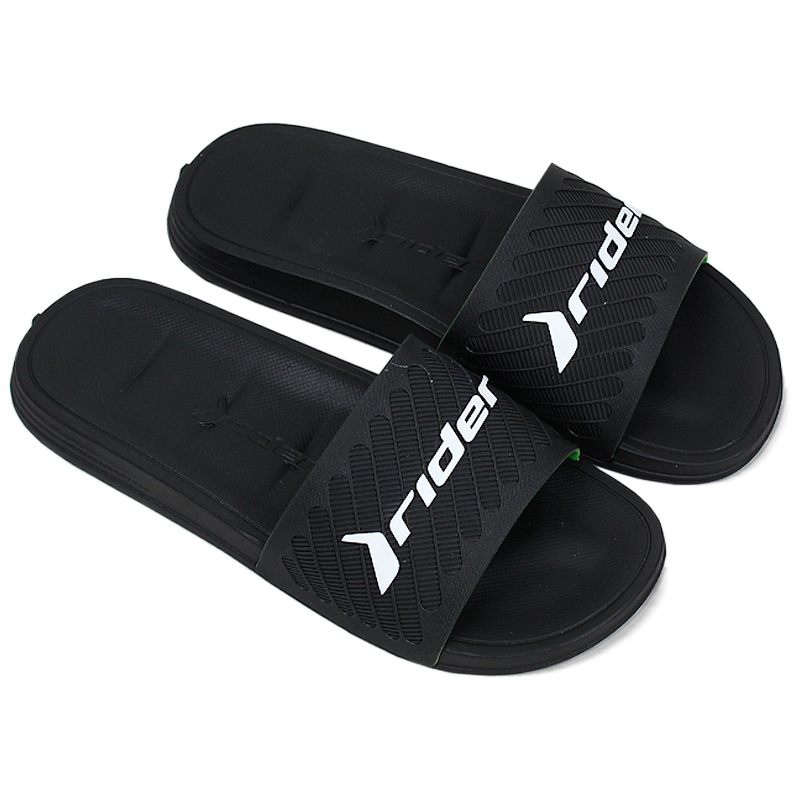 CHINELO FREE II SLIDE PRETO/BRANCO/VERDE