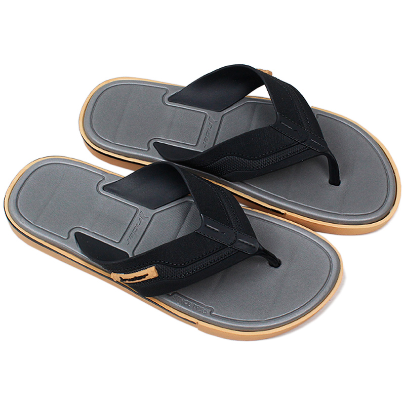 CHINELO SPIN DEDO BEGE/PRETO/CINZA