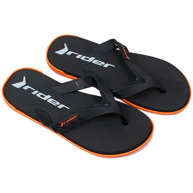 CHINELO RIDER RW II DEDO LARANJA/PRETO/BRANCO