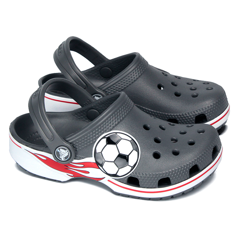CROCS CLASSIC SOCCER BAND CLOG K SLATE GREY