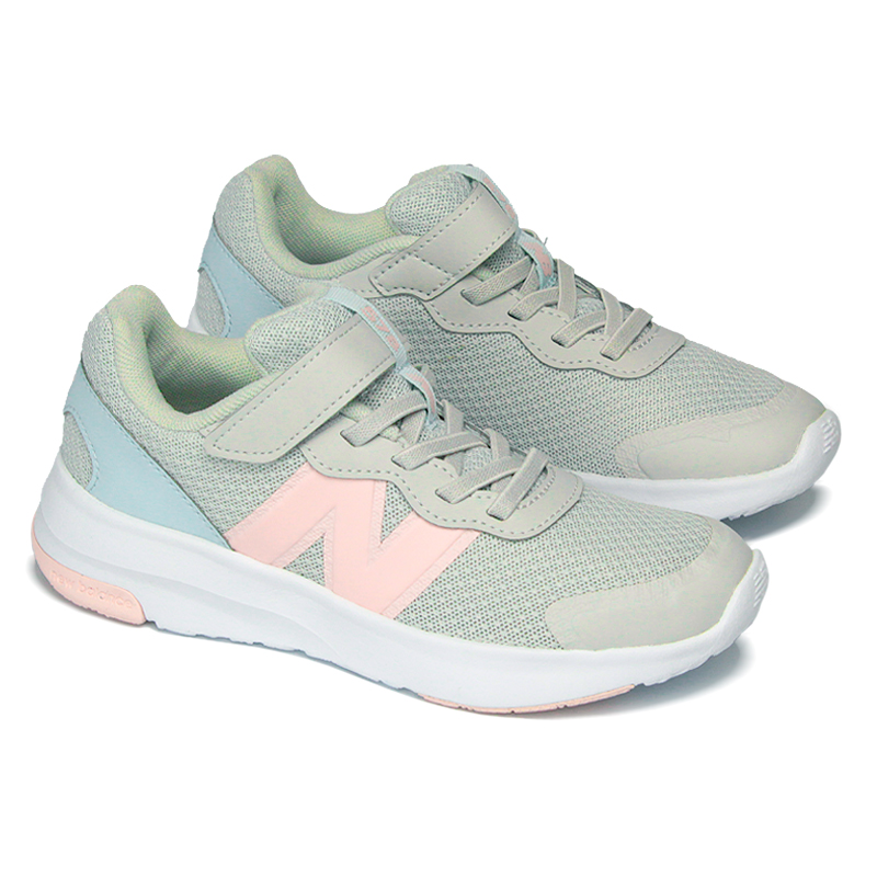 NEW BALANCE KIDS VELCRO CINZA CLARO
