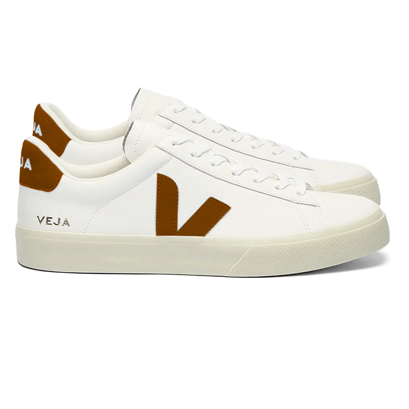 VEJA CAMPO LEATHER WHITE COGNAC