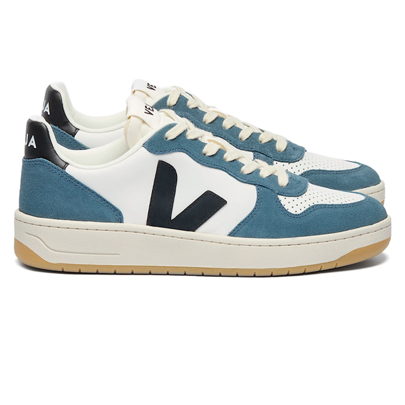 VEJA V10 LEATHER WHITE BLACK CALIFORNIA