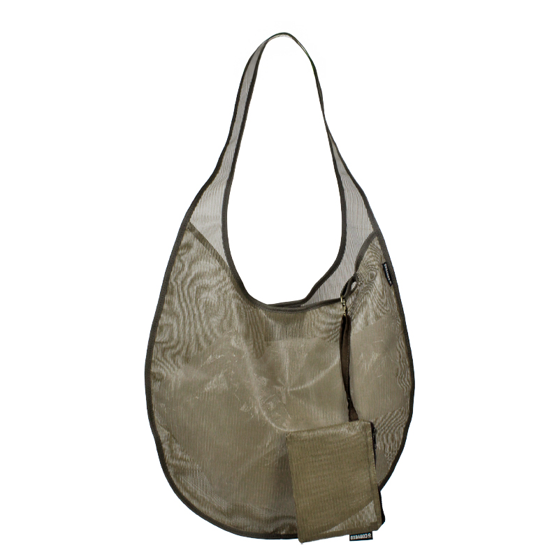 SACO TELA MEIA LUA MARROM CLARO