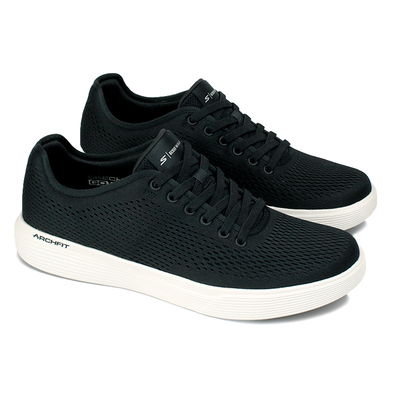 SKECHERS GO WALK COMMUTER BLACK WHITE