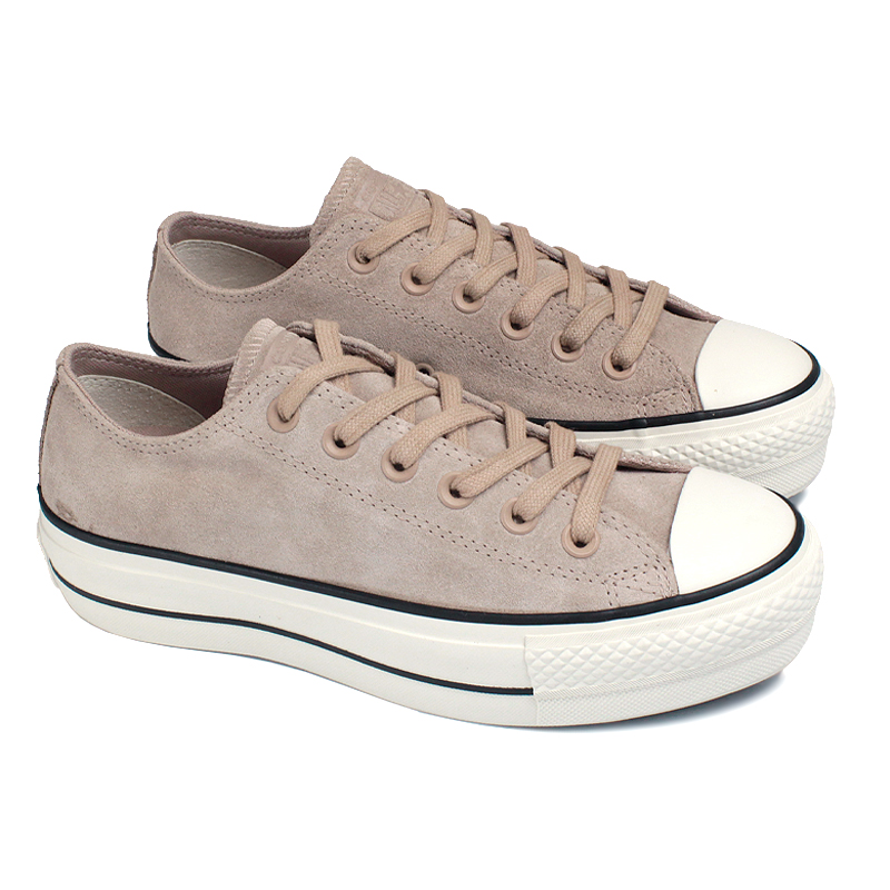CONVERSE CHUCK TAYLOR LIFT SUEDE OX CAFÉ COM LEITE