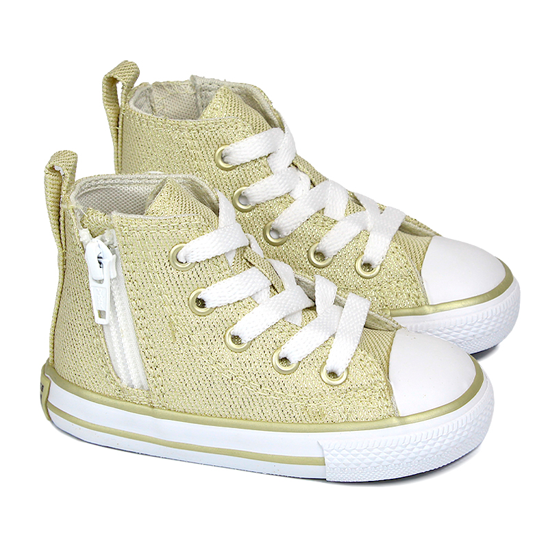 CHUCK TAYLOR ALL STAR SIDE ZIP SHINE OURO CLARO