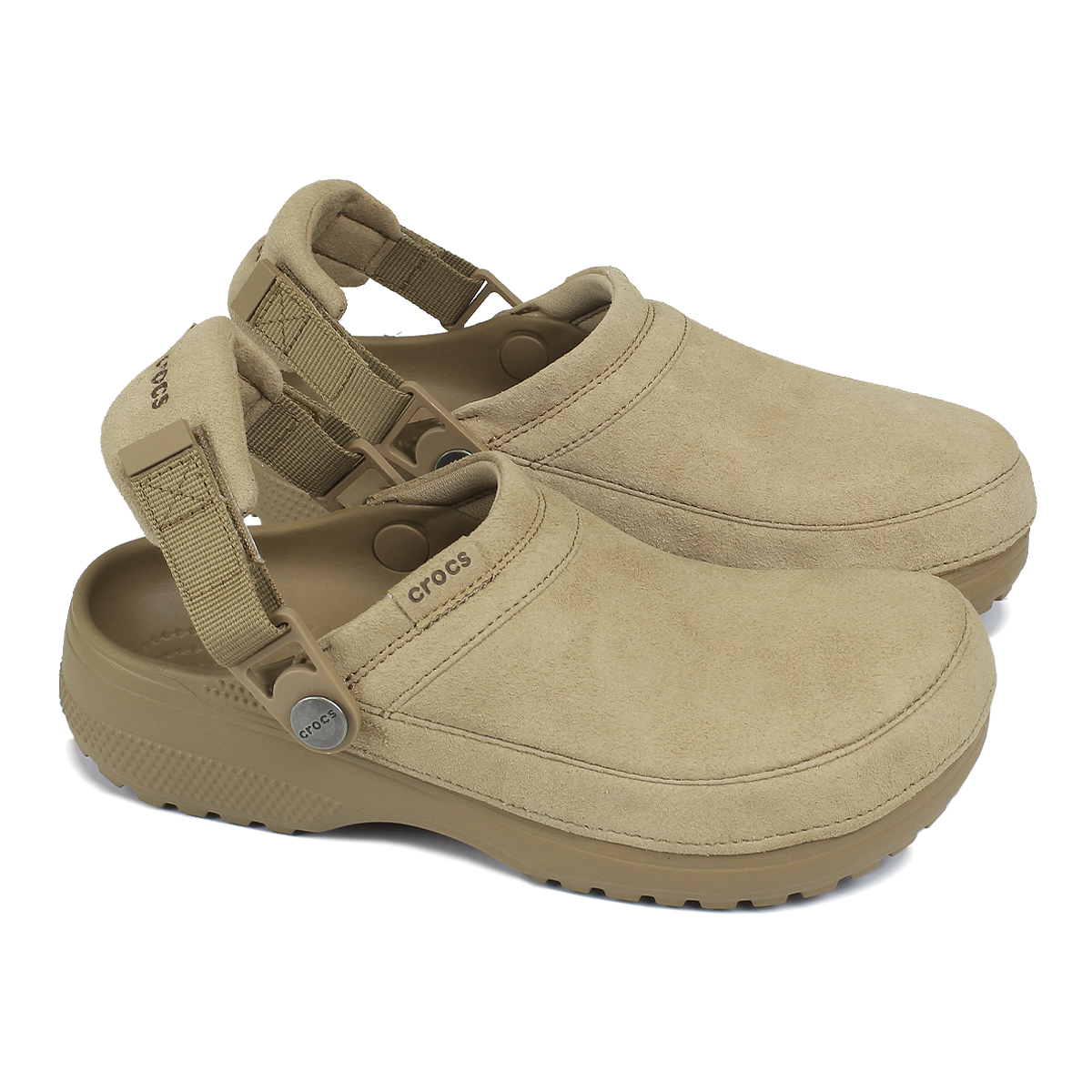 CROCS CRAFTED VEGAN SUEDE MILK CHOCOLATE