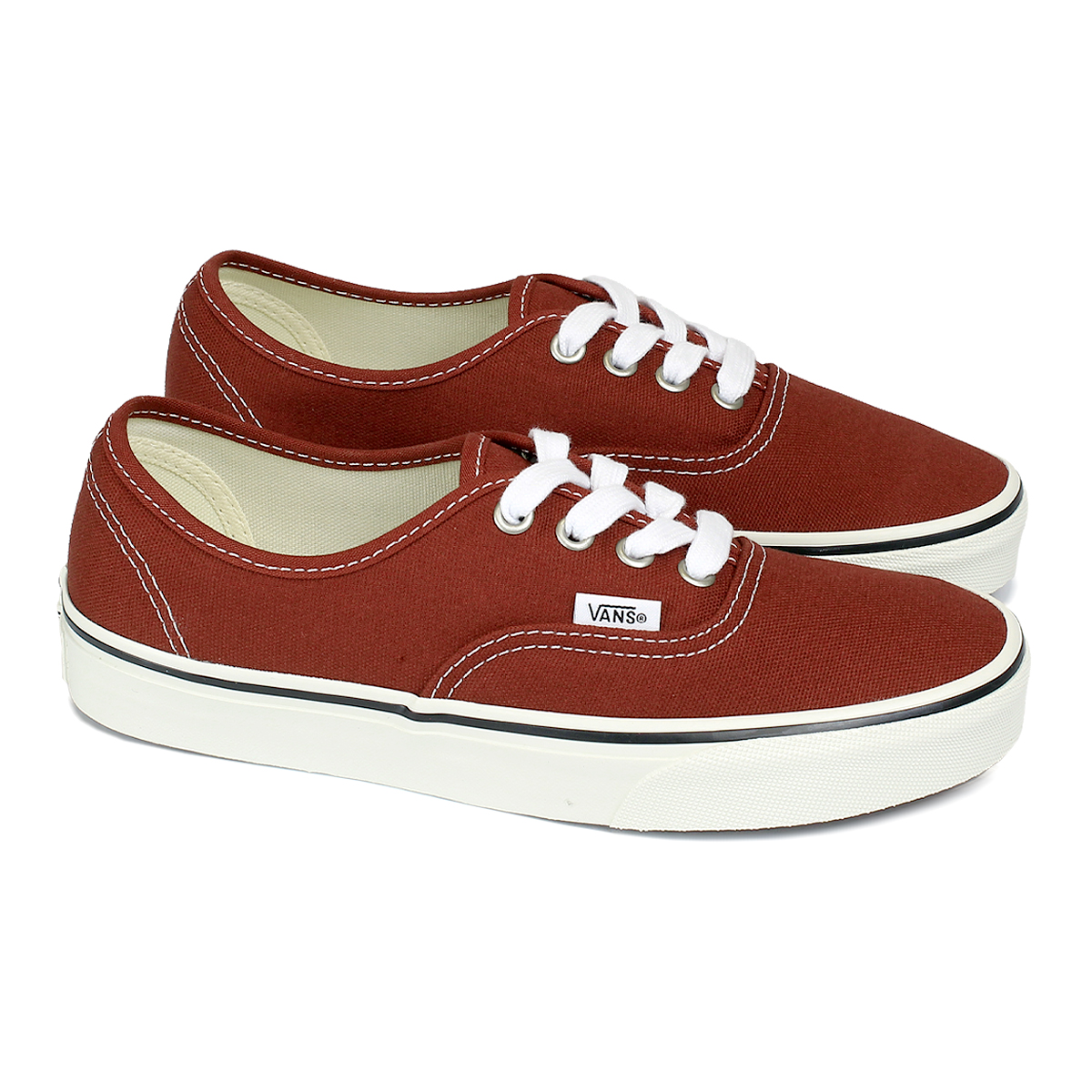 VANS AUTHENTIC DUCK CANVAS POPPY EMBER RED