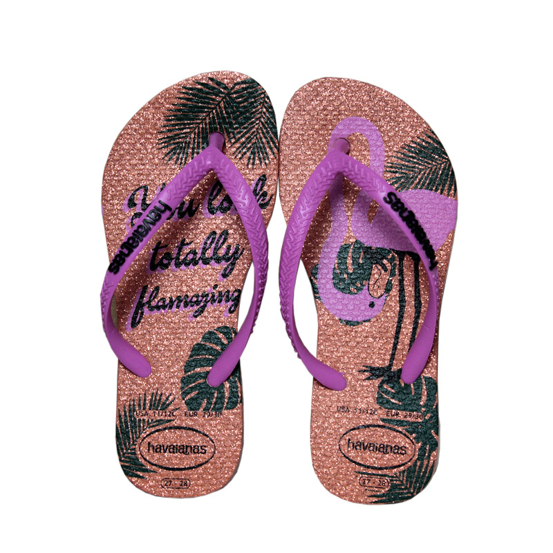 havaianas glitter rosa