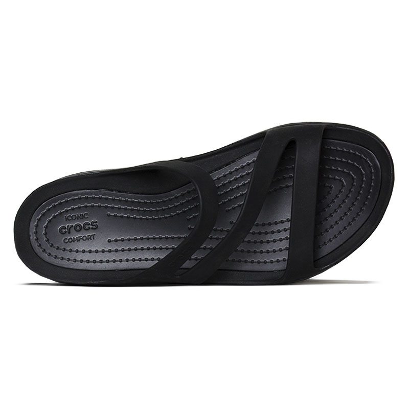 Crocs swiftwater sandal black black 2
