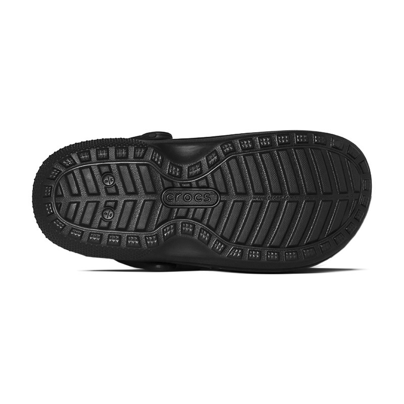 Crocs classic lined clog black black 3