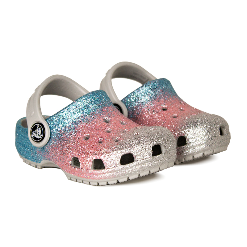 Crocs classic kids glitter clog shimmer multi 1