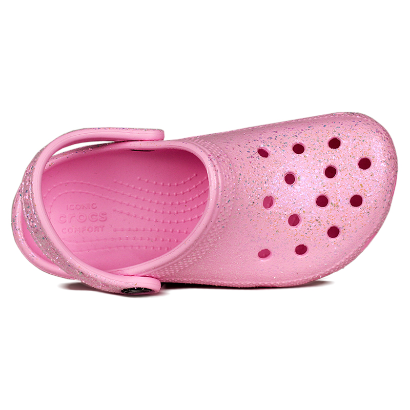 Crocs kids classic glitter flamingo 3