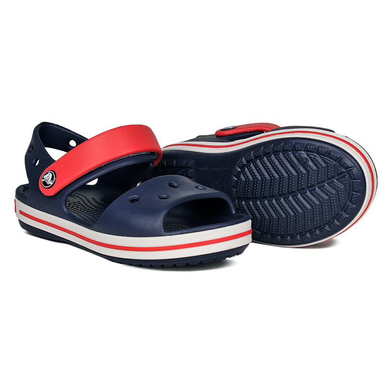 Crocs kids crocband sandal navy red 1