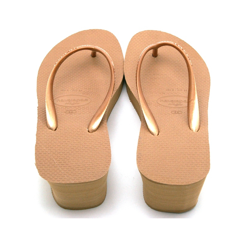 havaianas high fashion rose gold